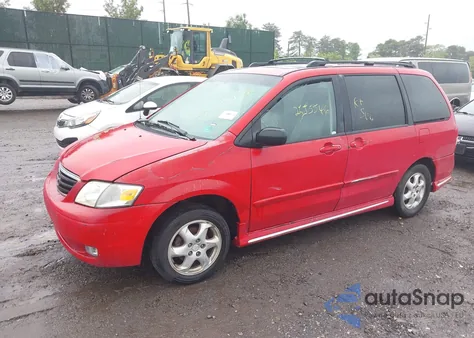 2000 Mazda Mpv Dx/Es/Lx из США, поврежденный, VIN JM3LW28G1Y0125407